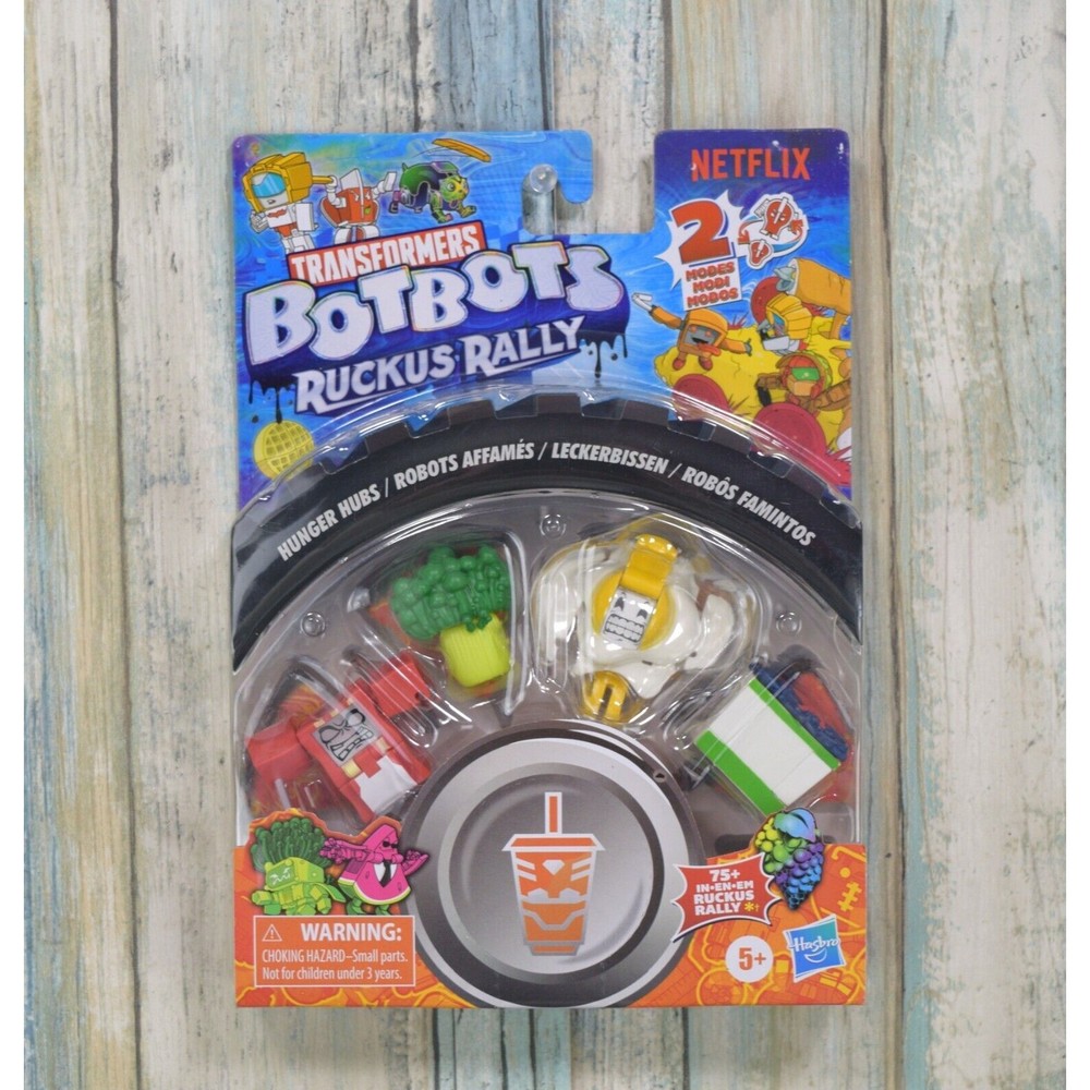 Transformers BotBots Ruckus Rally HUNGER HUBS Figures